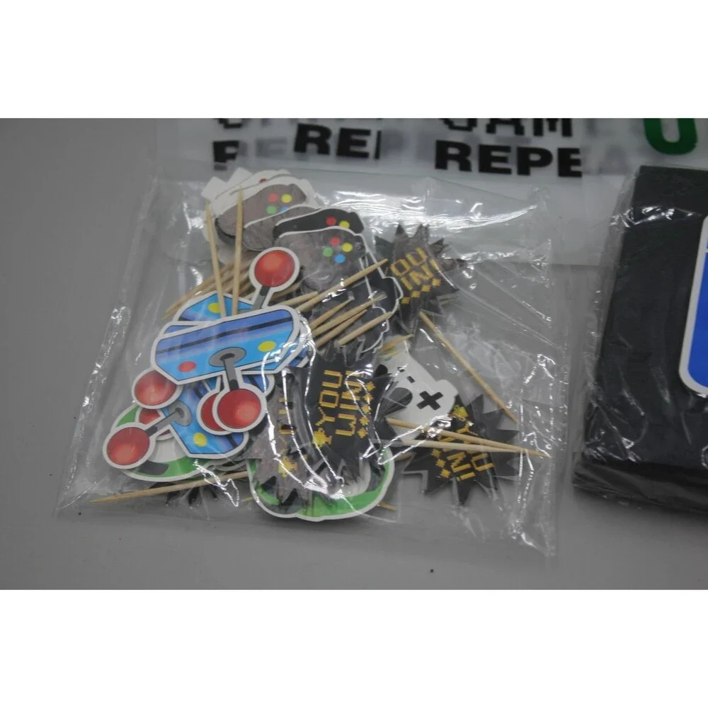 Video Game On Party Favors Kids ~100 pcs Gamer Birthday Theme Level Up Set  Lot